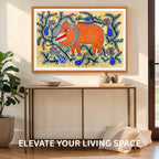 Lion and Birds wall decor display