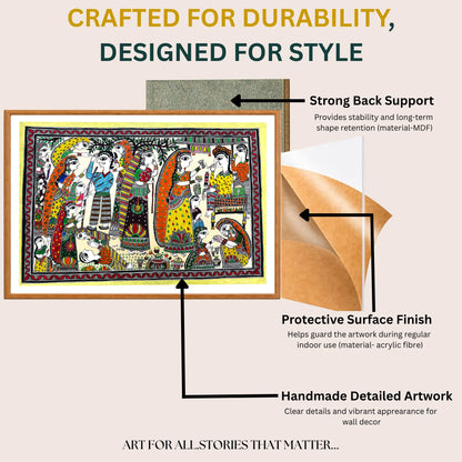 Framed Banning Alcohol painting detail