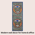 Circular Fishes Madhubani art in modern home decor
