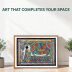 Decorated Elephant painting handmade details