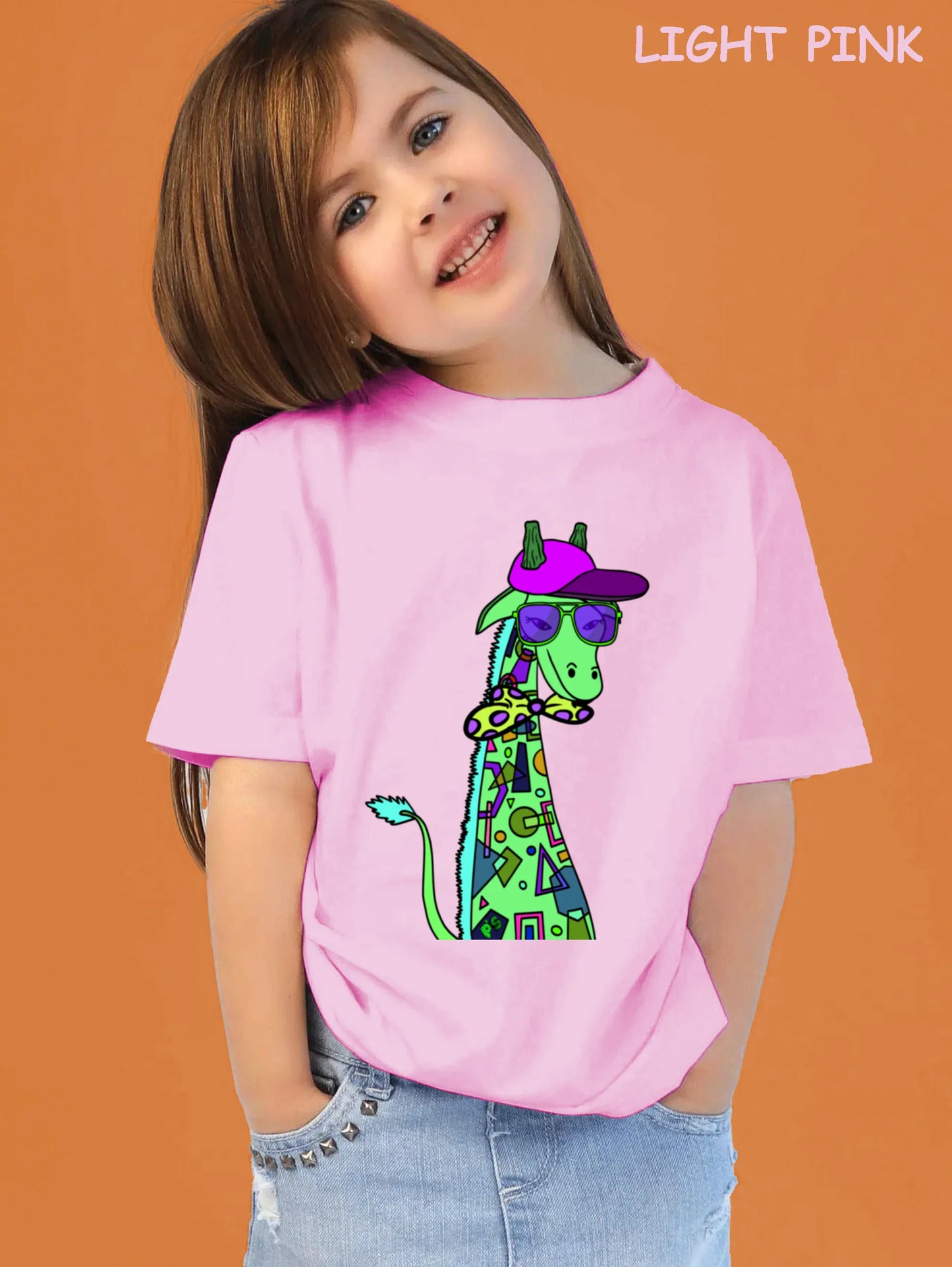 "Giraffe with bow tie" Unisex Regular Kid's T-Shirt
