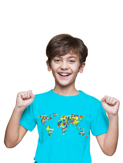 "The Humanity Map"Unisex Regular Kid's T-Shirt