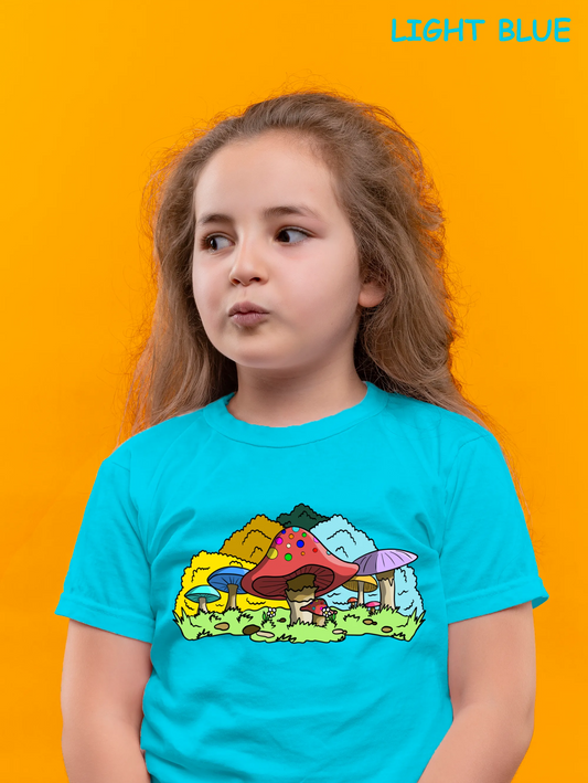 "Colourful mushrooms" Unisex Regular Kid's T-Shirt