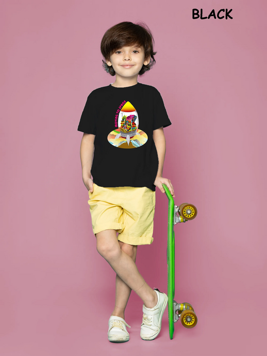 "Escape to Space" Unisex Regular Kid's T-Shirt