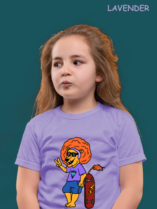 "Crocodile and Lion's friendship" Unisex Regular Kid's T-Shirt