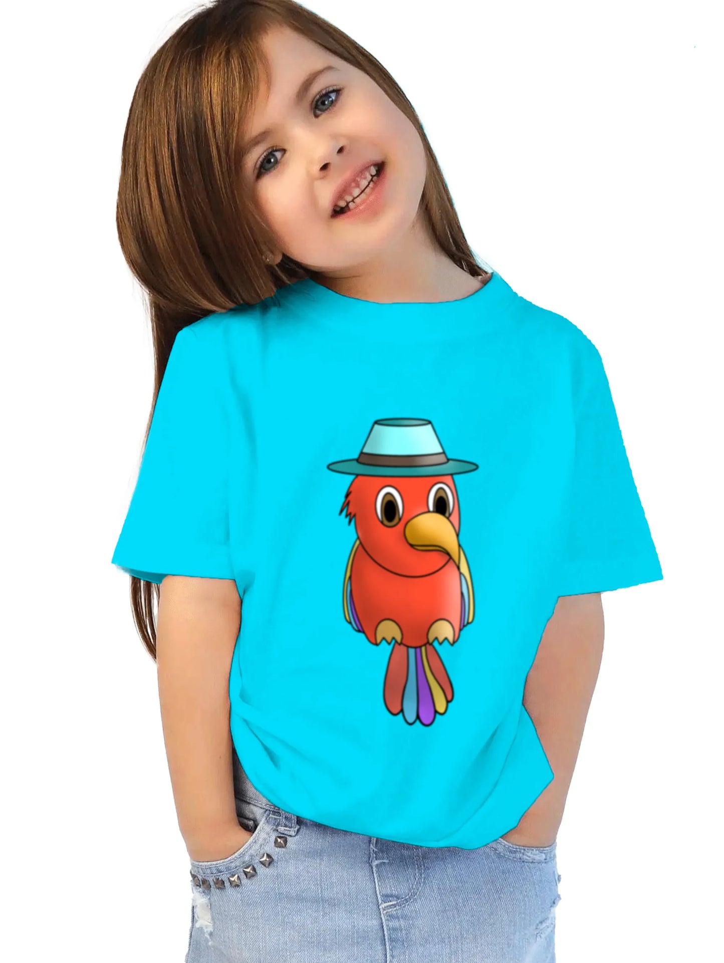 "Five colourful Birds"Unisex Regular Kid's T-Shirt