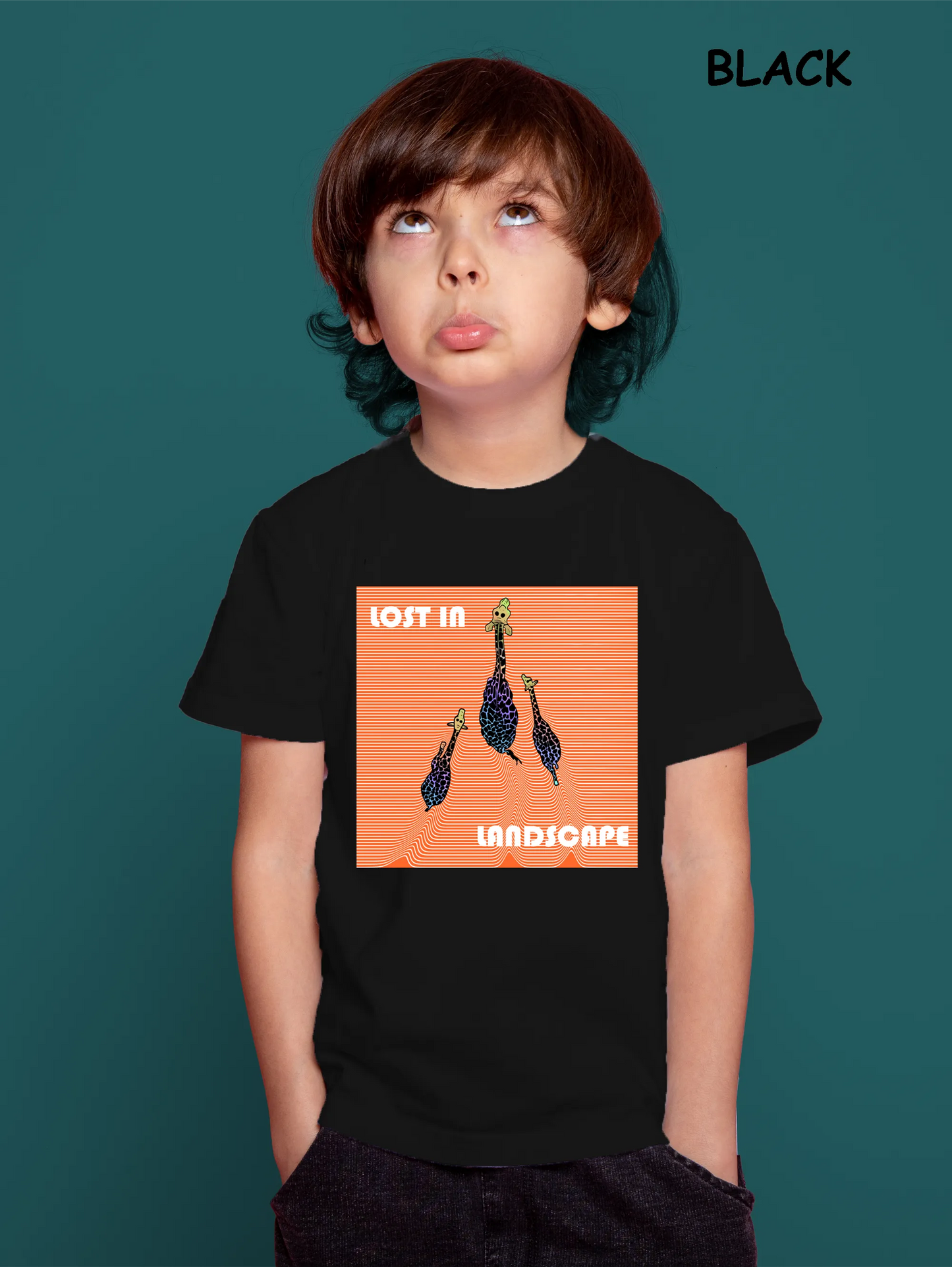 "Three giraffes" Unisex Regular Kid's T-Shirt