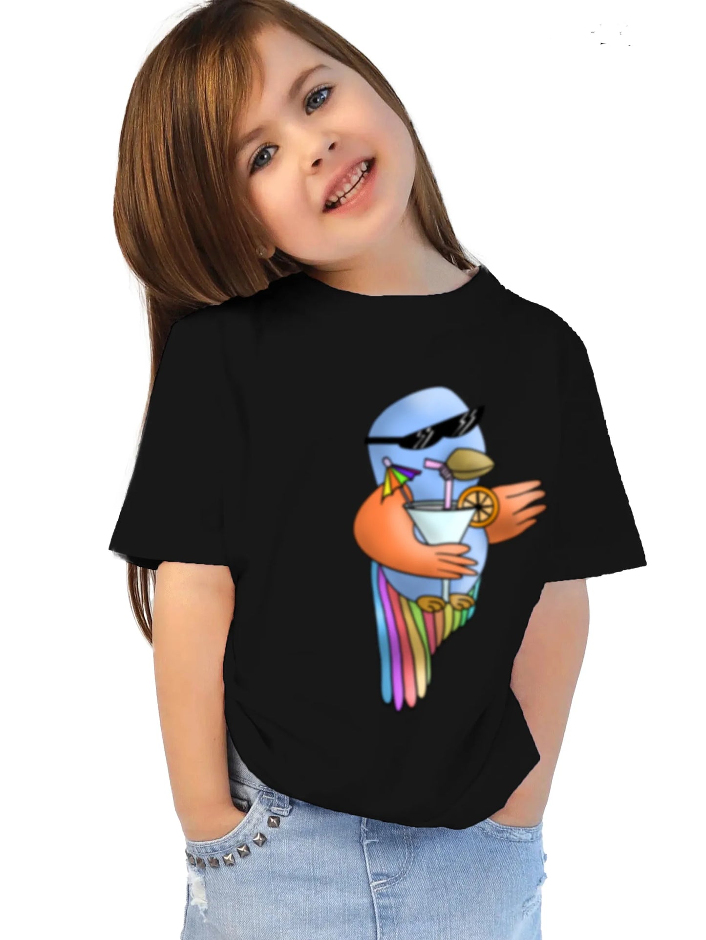 "Five colourful Birds" Unisex Regular Kid's T-Shirt