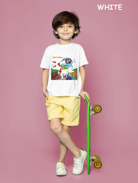 "Diving Rabbit" Unisex Regular Kid's T-Shirt