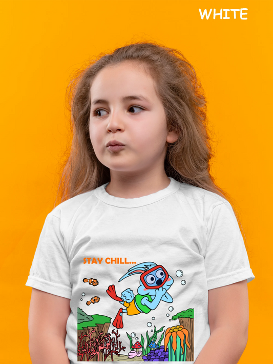 "Diving Rabbit" Unisex Regular Kid's T-Shirt