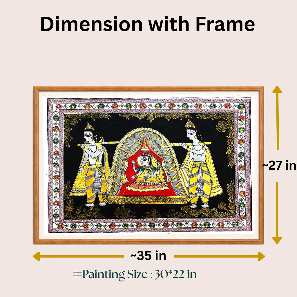 Doli Kahar painting size 30 x 22 inch