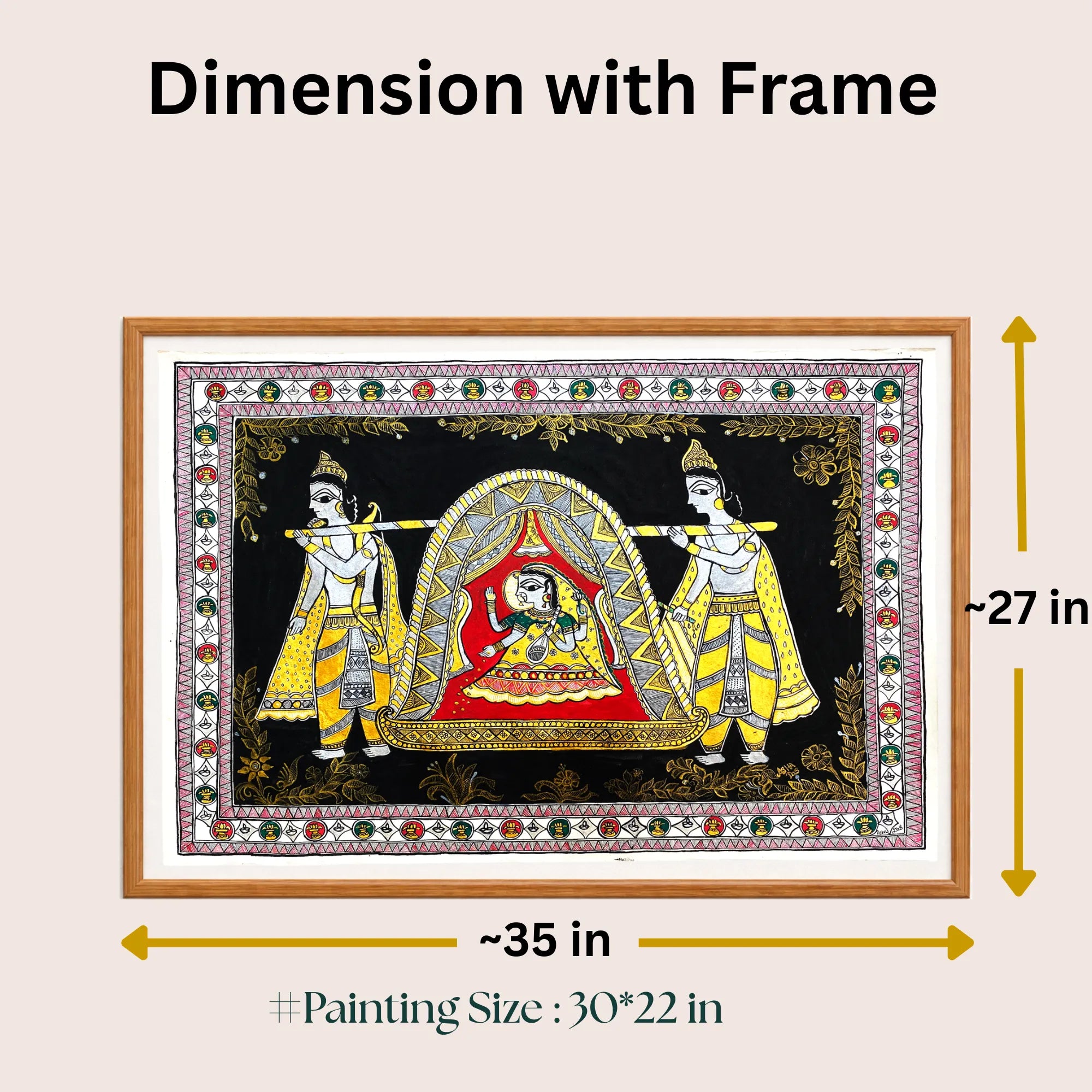 Doli Kahar painting size 30 x 22 inch