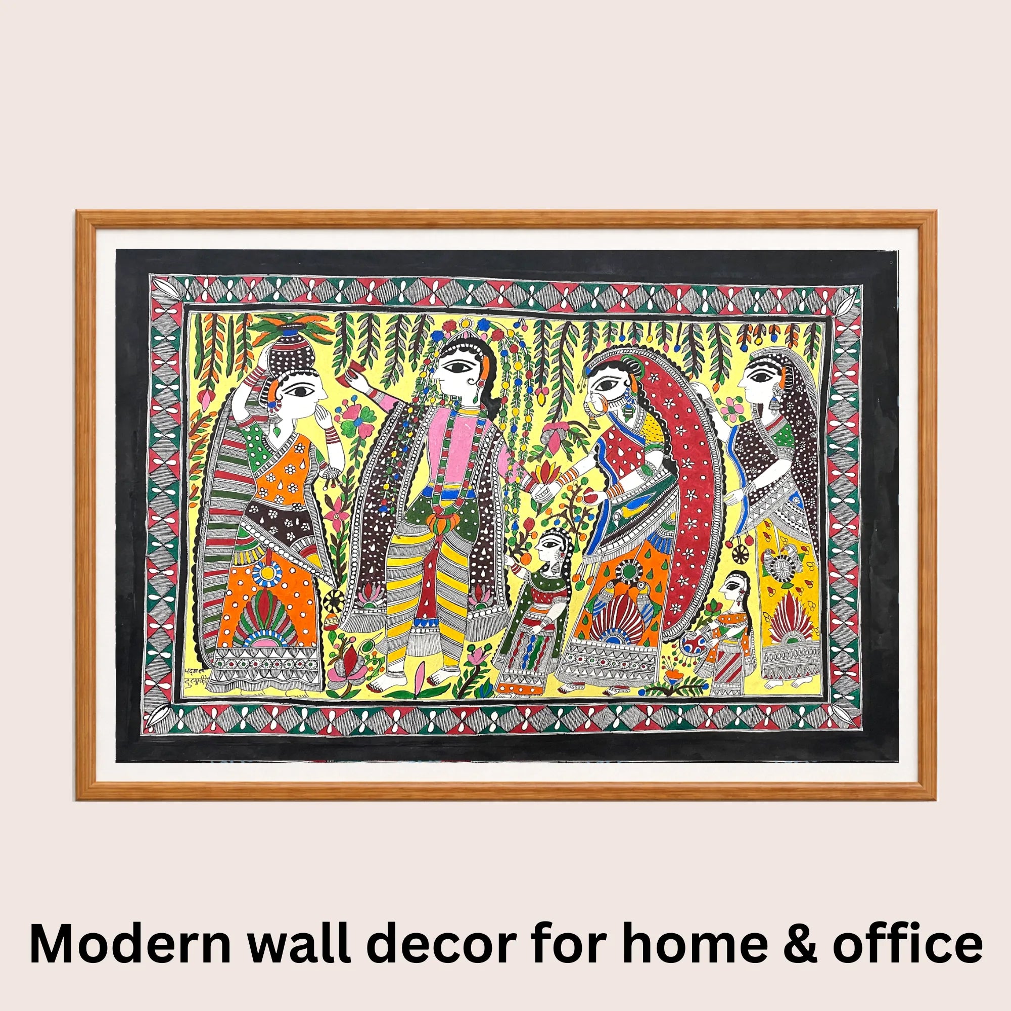 Entering Kohbar Room Madhubani art in modern home decor
