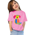 Main view of PaintzStories artistic kids t-shirt featuring Australian Furry Friends: Meet the Koala artwork with colourful illustration, premium cotton comfort, colourful kids wear, and artwork on tshirt.