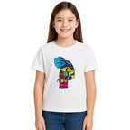 Main view of PaintzStories artistic kids t-shirt featuring PS(PaintzStories) Animals artwork with colourful illustration, premium cotton comfort, art tee shirt, and designer kids tshirt.