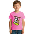Main view of PaintzStories artistic kids t-shirt featuring Animals on the Swing artwork with colourful illustration, premium cotton comfort, creative kids fashion, and artwork on tshirt.