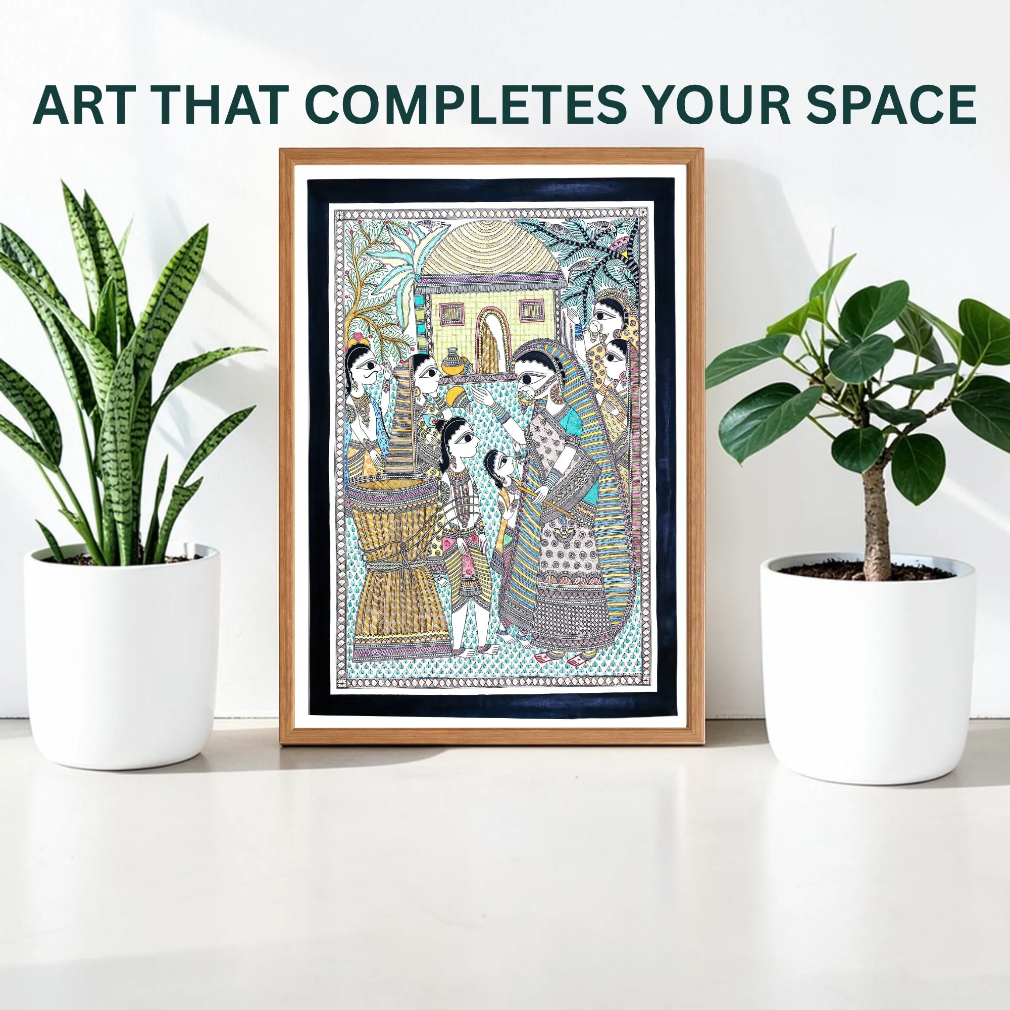 Krishna Mischief painting handmade details