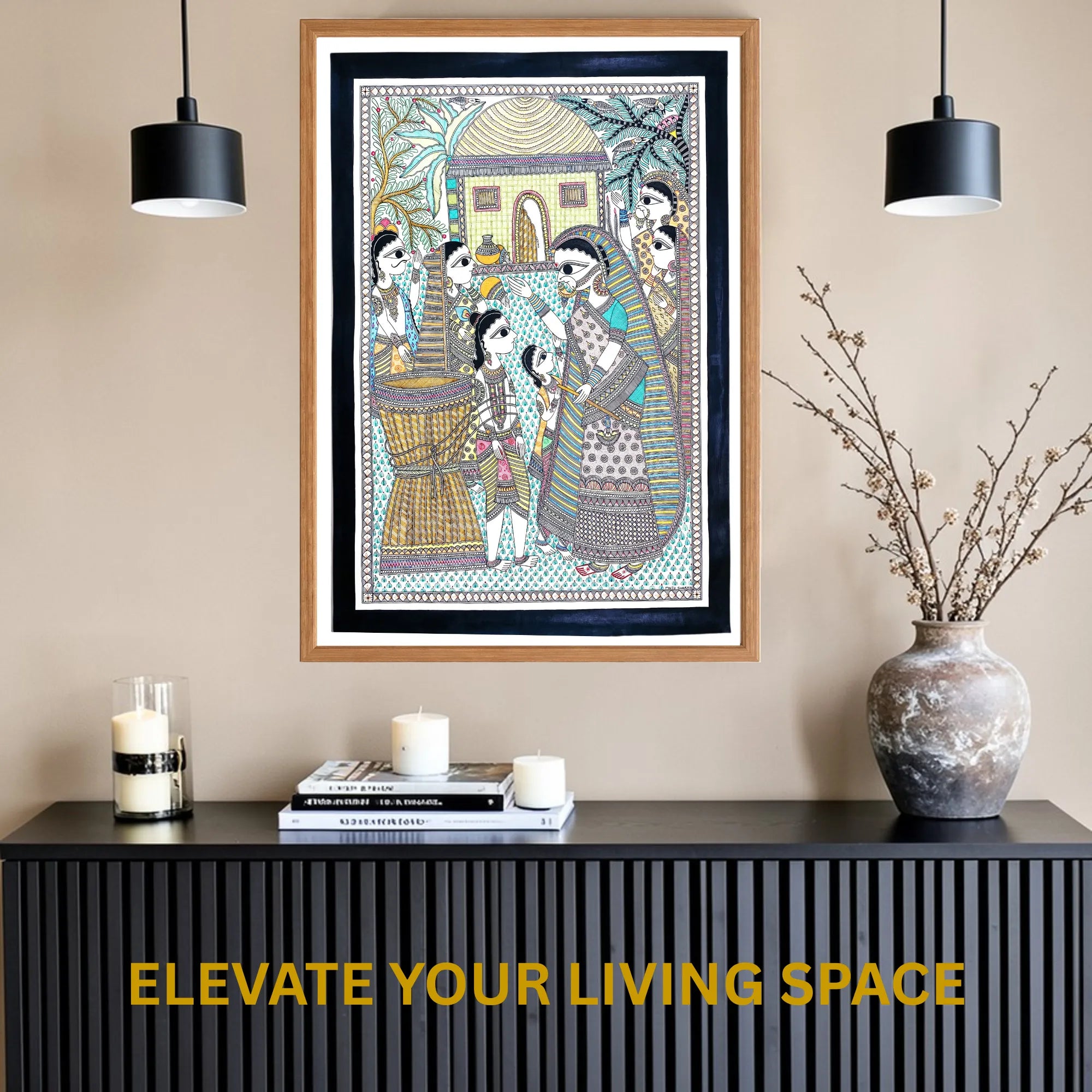 Krishna Mischief wall decor display