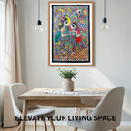 Krishna Radha Courtship wall decor display