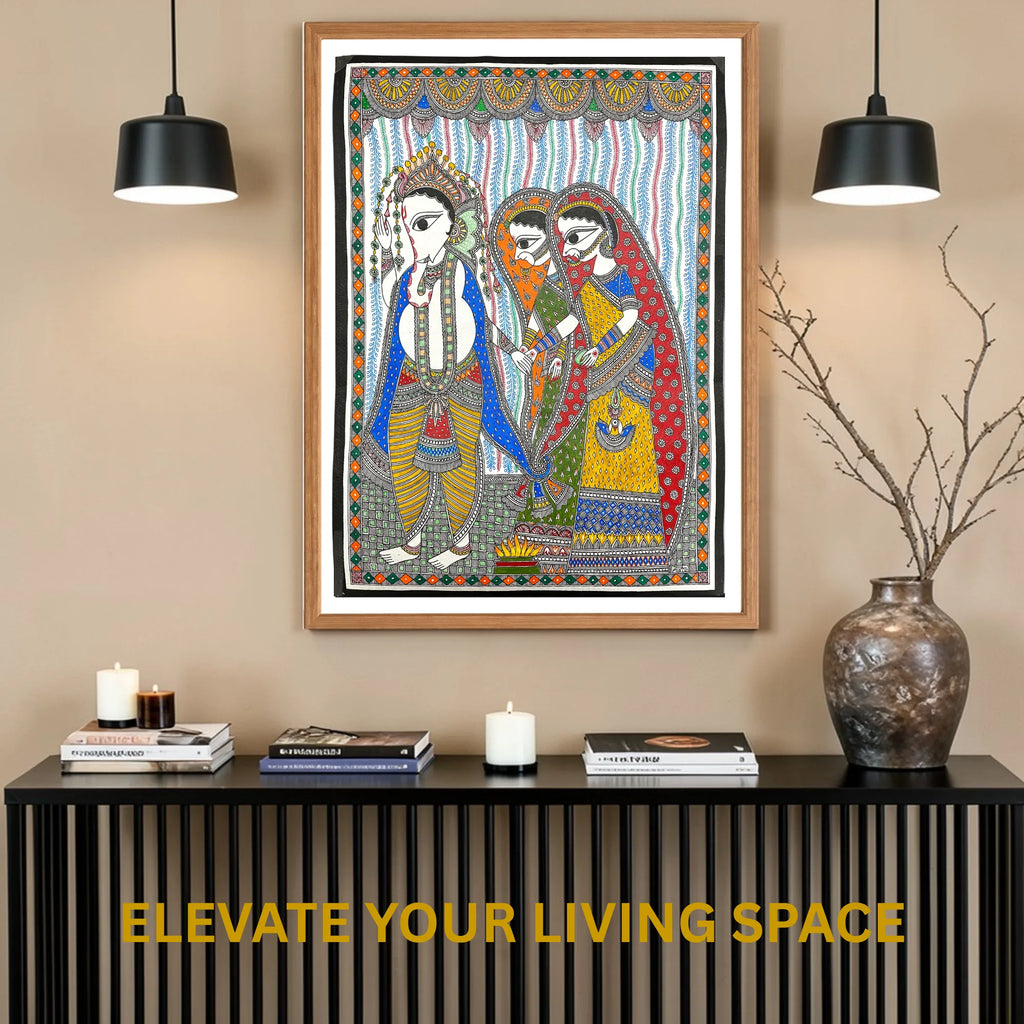 Ganesha Marriage wall decor display