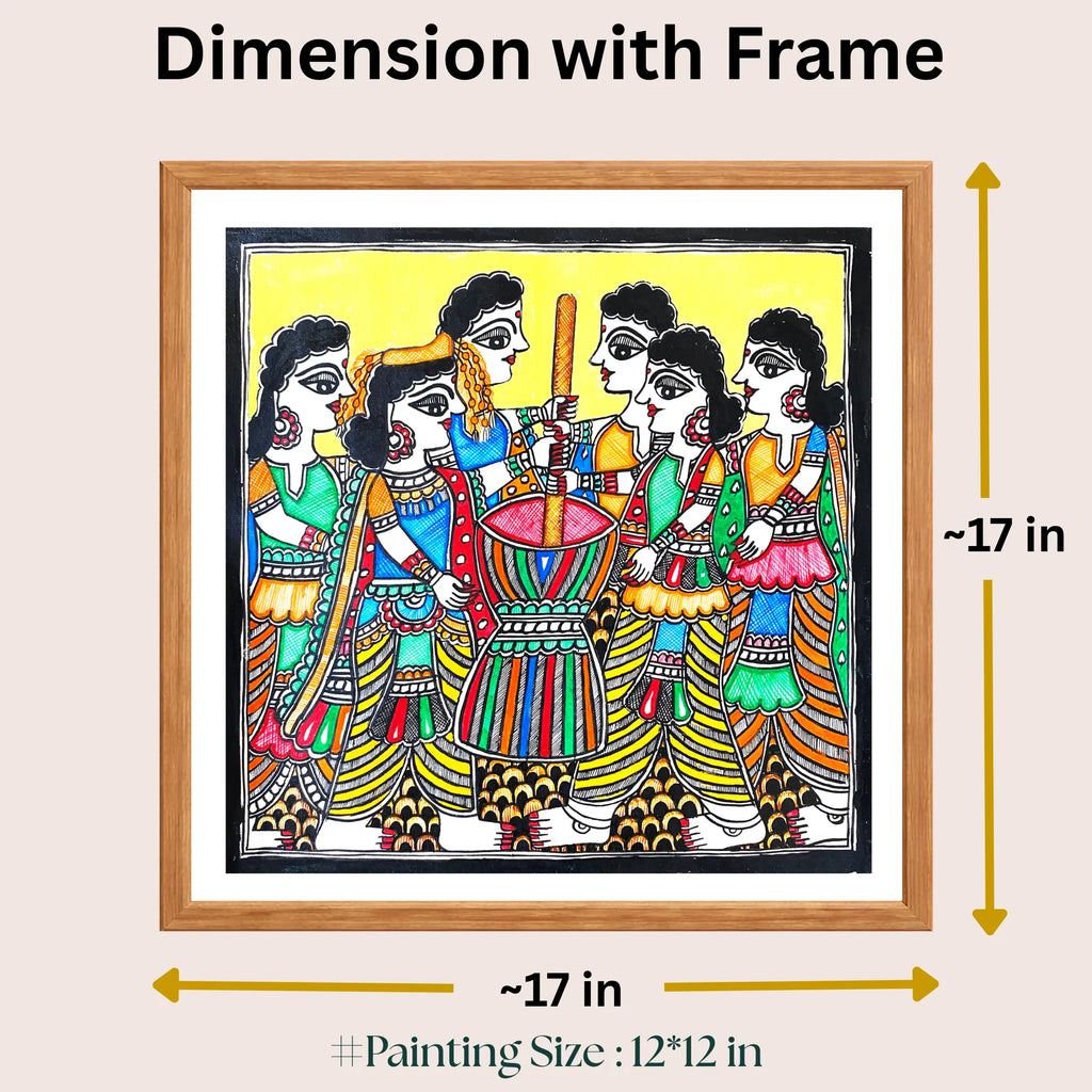 Othangar painting size 12 x 12 inch