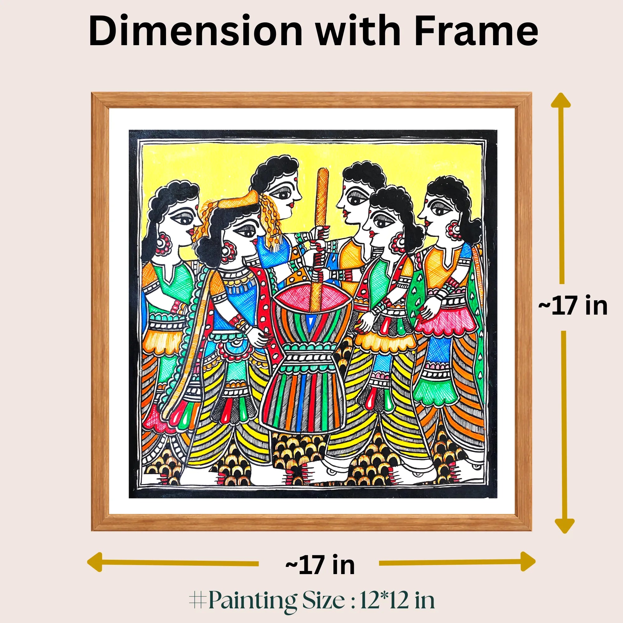 Othangar painting size 12 x 12 inch