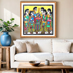 Othangar artwork above sofa