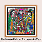 Sindoor Daan Madhubani art in modern home decor