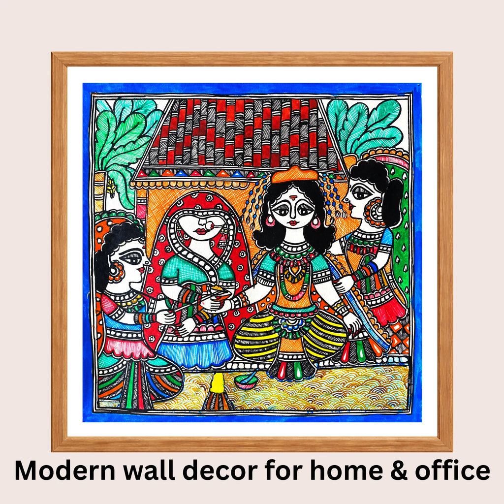 Panigrahan Sanskar Madhubani art in modern home decor