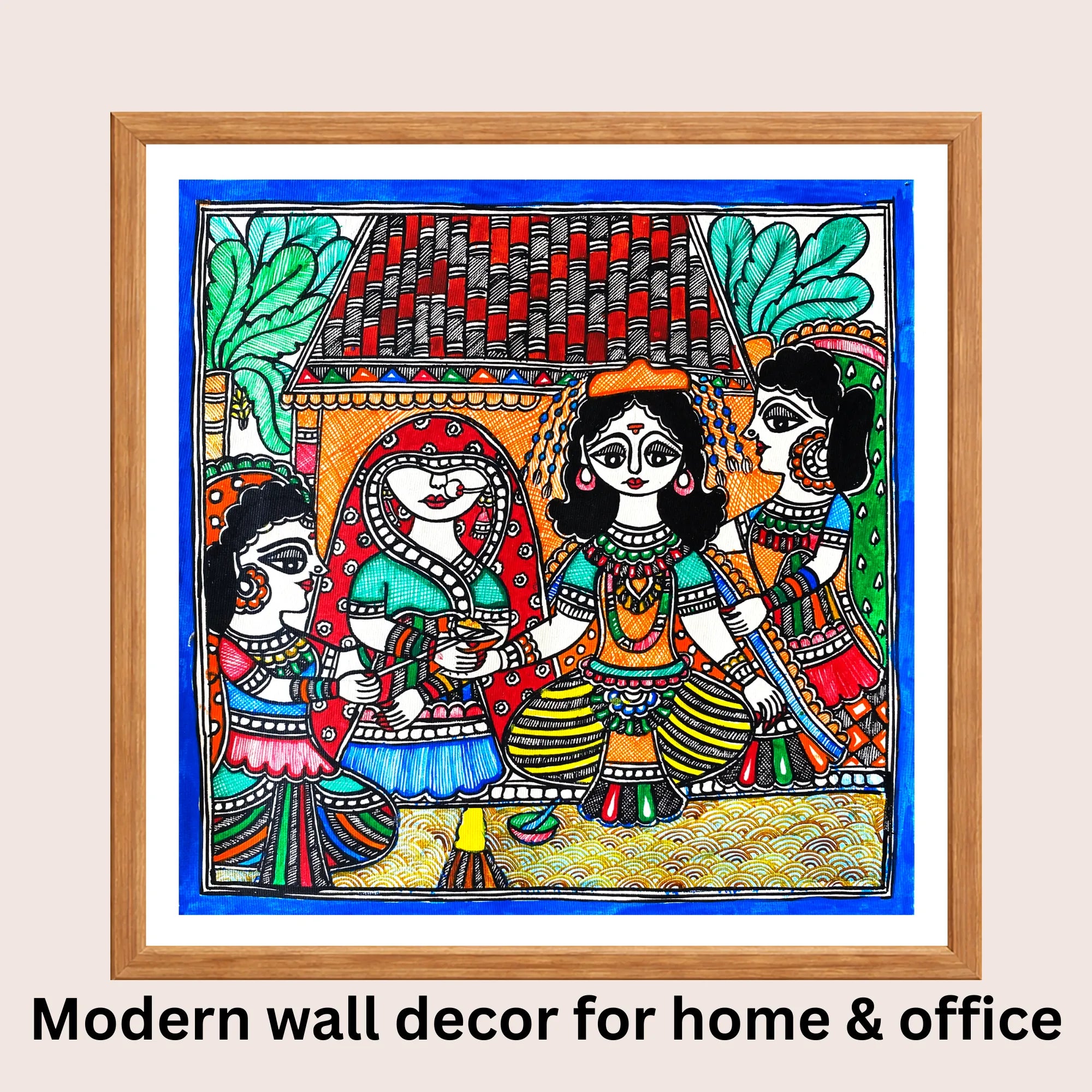 Panigrahan Sanskar Madhubani art in modern home decor