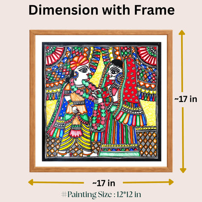 Jai Mala painting size 12 x 12 inch