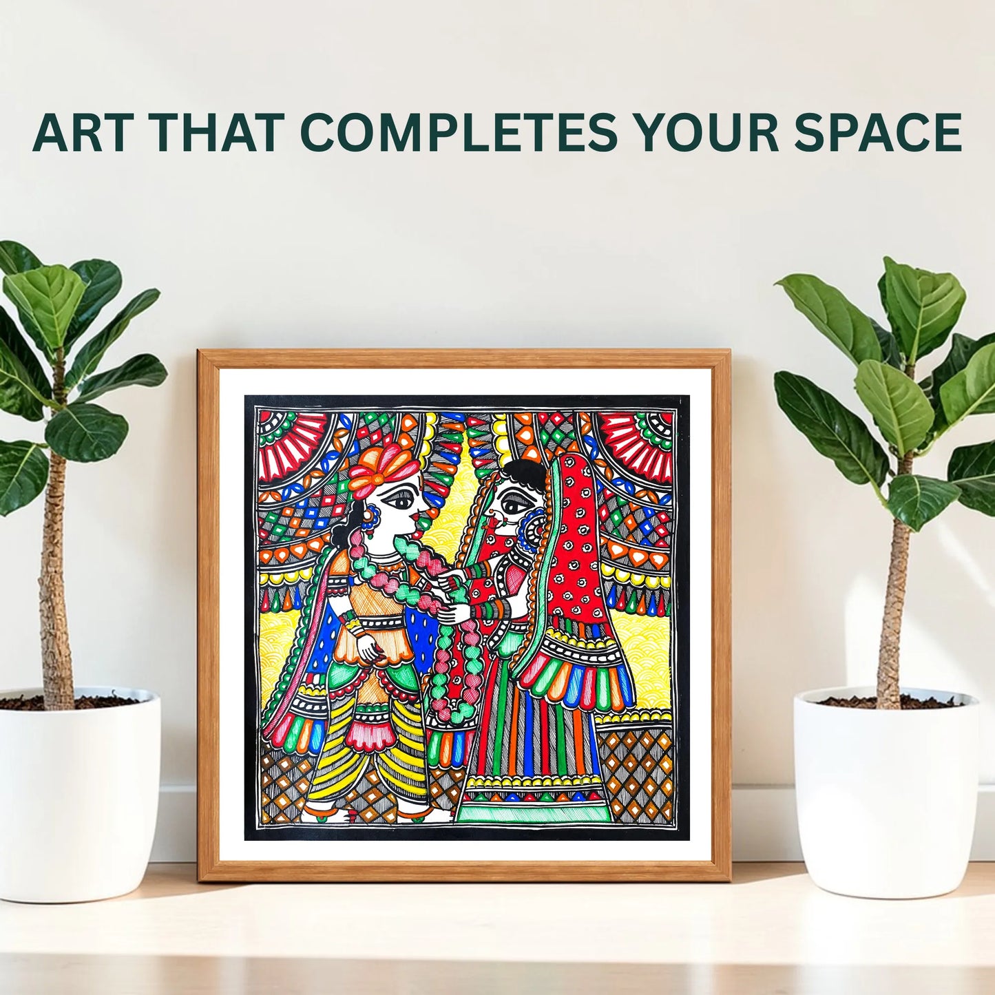 Jai Mala painting handmade details