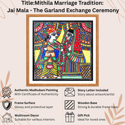 Jai Mala handmade painting authenticity certificate