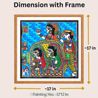 Kanya Nirikshan painting size 12 x 12 inch