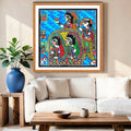 Kanya Nirikshan artwork above sofa