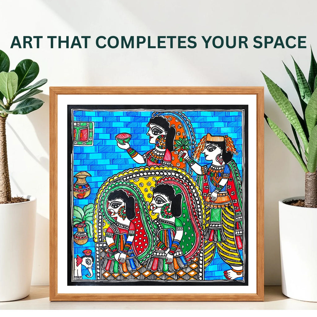 Kanya Nirikshan painting handmade details