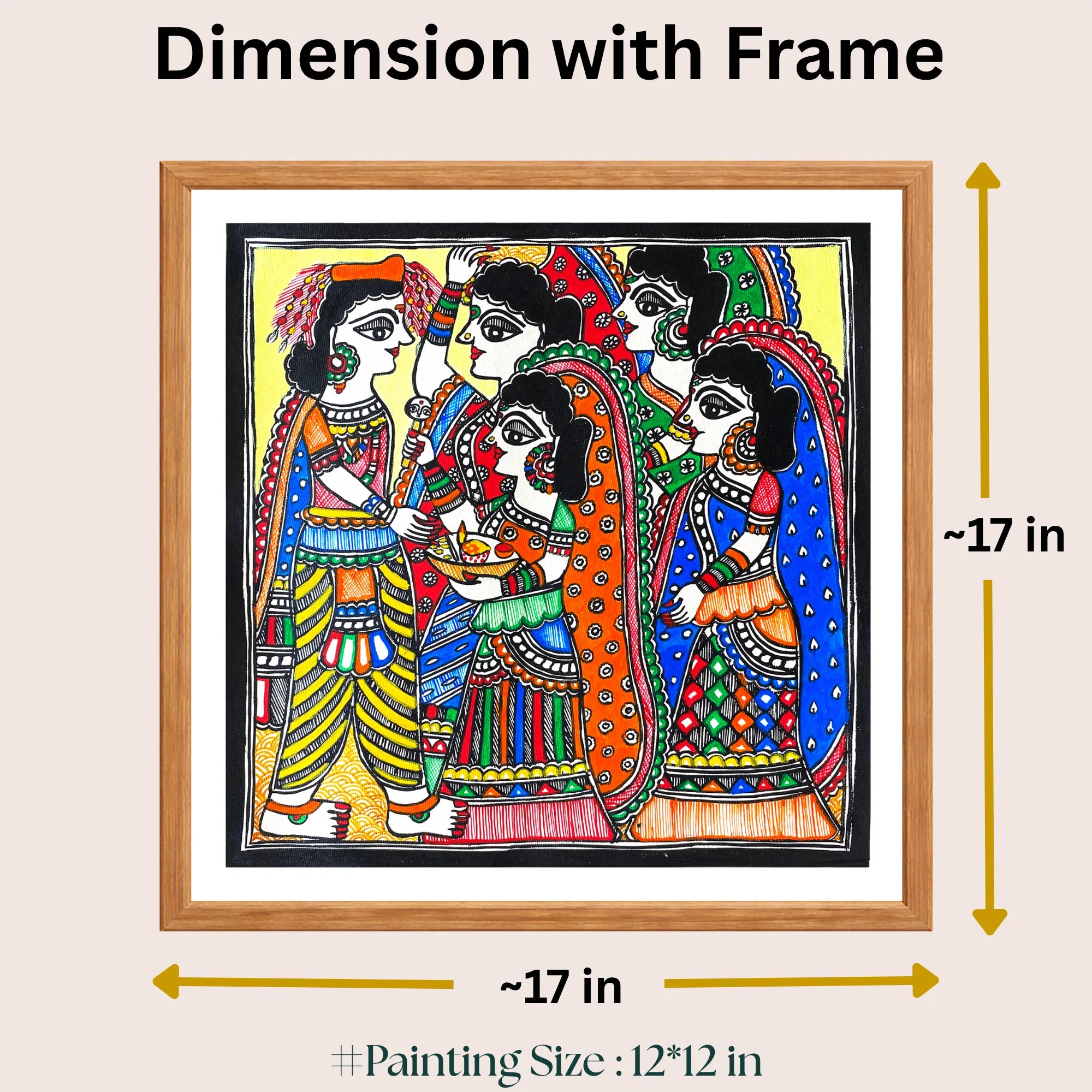Paricchavan Ceremony painting size 12 x 12 inch