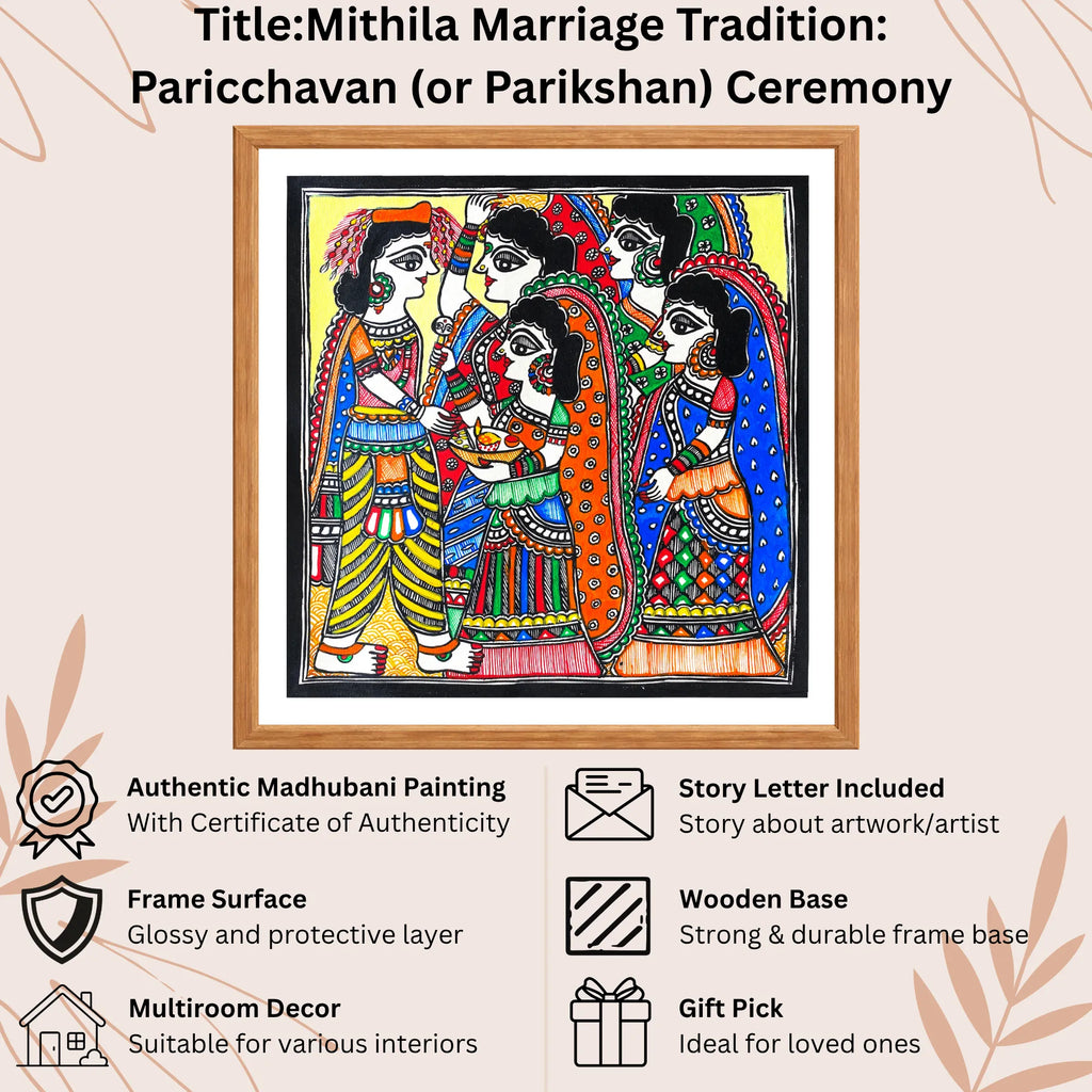 Paricchavan Ceremony handmade painting authenticity certificate