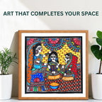 Haldi Ceremony painting handmade details