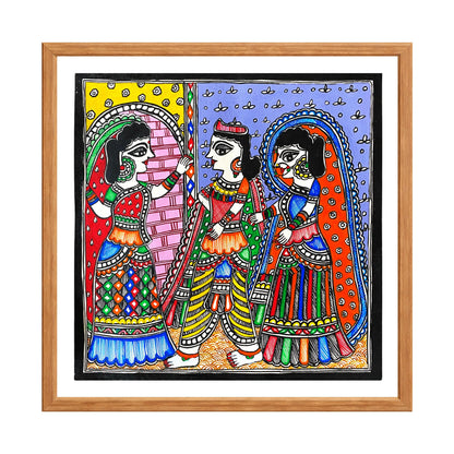 Mithila Marriage Ritual: Dwar Chekai (Blocking the gate of Kohbar room)