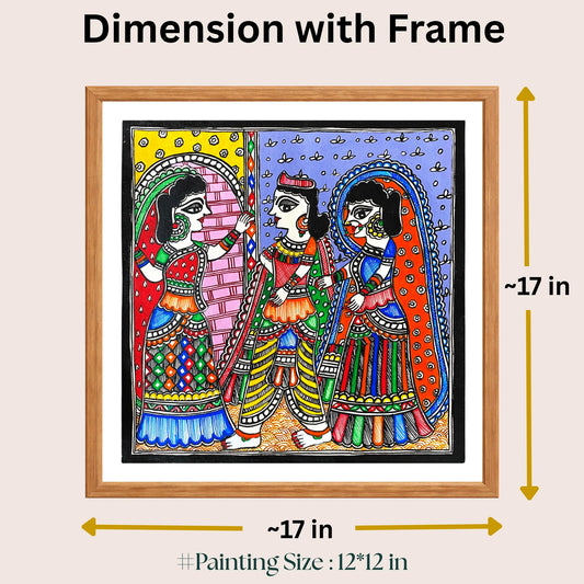 Mithila Marriage Ritual: Dwar Chekai (Blocking the gate of Kohbar room)