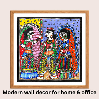 Mithila Marriage Ritual: Dwar Chekai (Blocking the gate of Kohbar room)