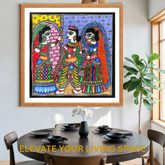 Mithila Marriage Ritual: Dwar Chekai (Blocking the gate of Kohbar room)