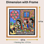 Gauri Pooja painting size 12 x 12 inch