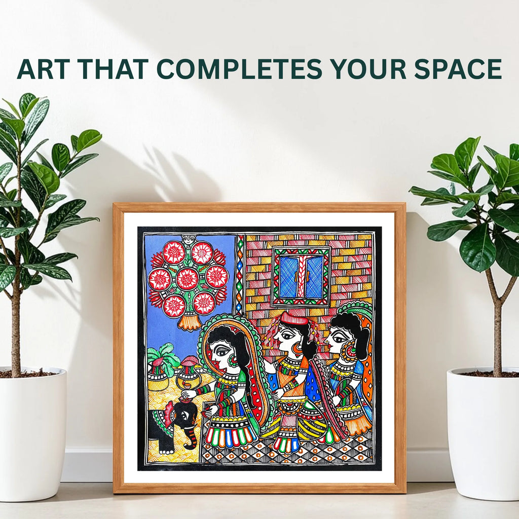 Gauri Pooja painting handmade details