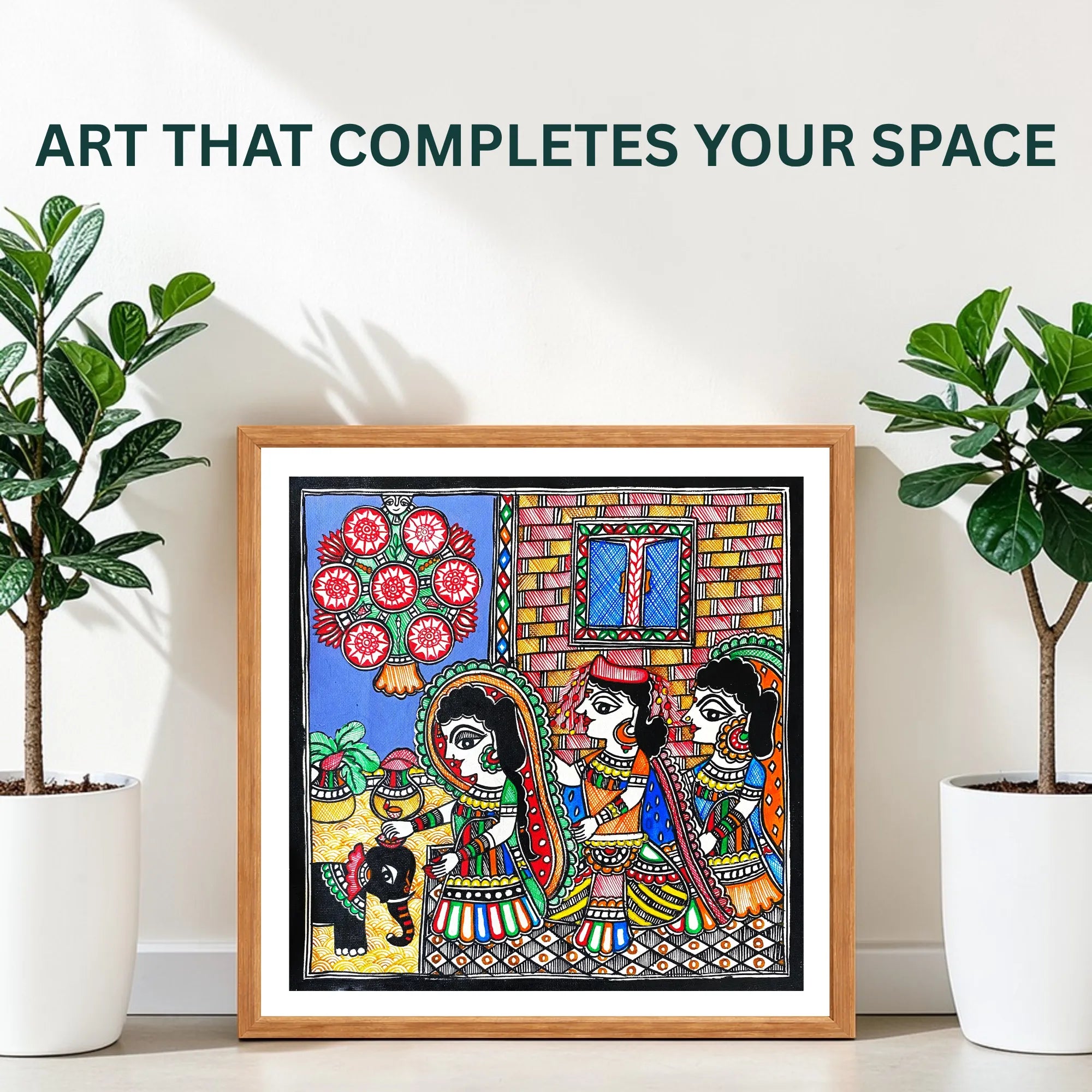Gauri Pooja painting handmade details