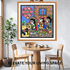 Gauri Pooja wall decor display