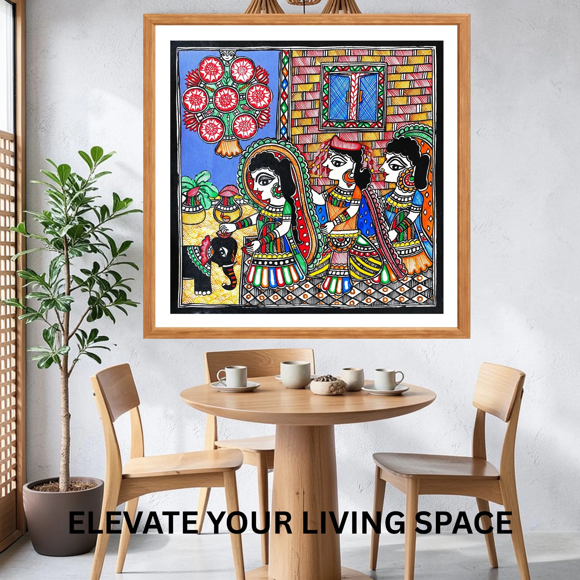 Gauri Pooja wall decor display