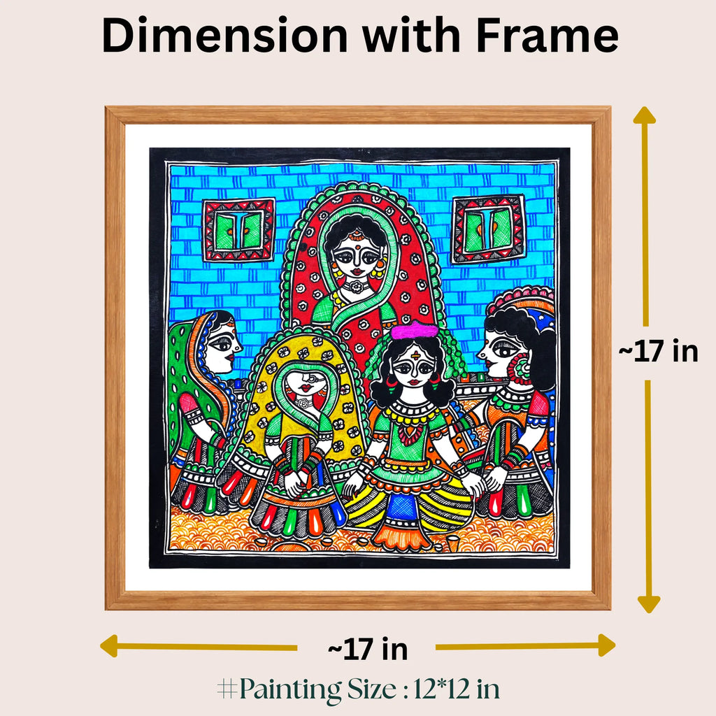 Mohak Ritual painting size 12 x 12 inch