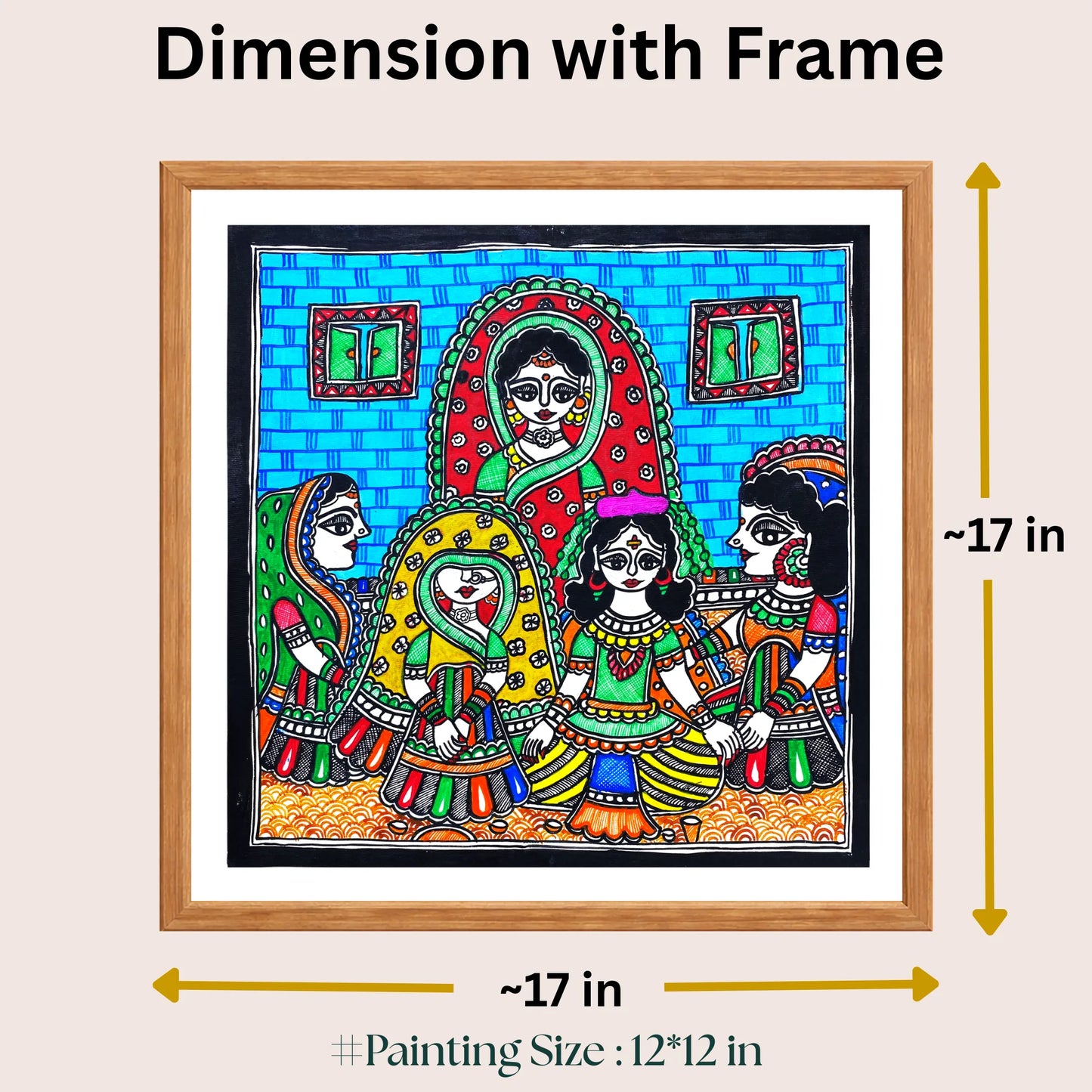 Mohak Ritual painting size 12 x 12 inch